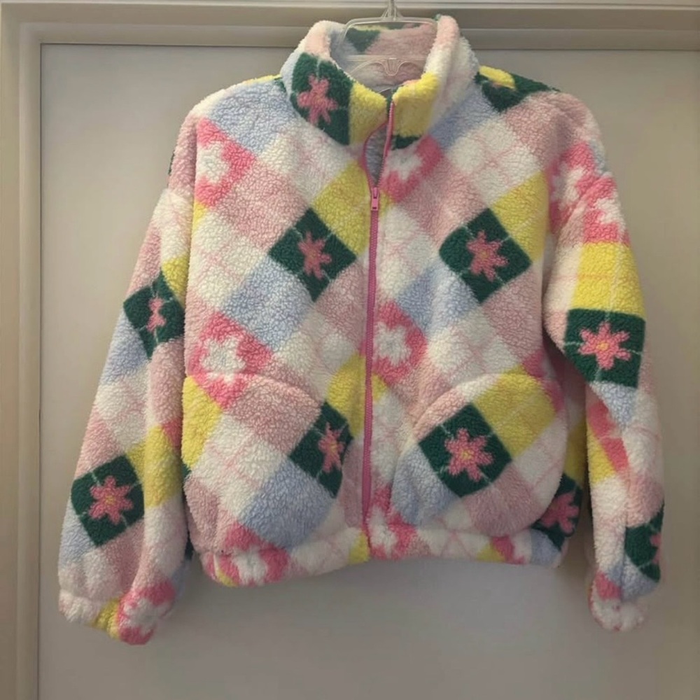 Old Navy Multicolor Fleece Jacket